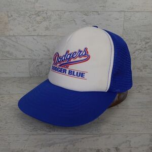 Vintage Los Angeles Dodgers Mesh Trucker Snapback Hat Cap Dodger Blue Baseball